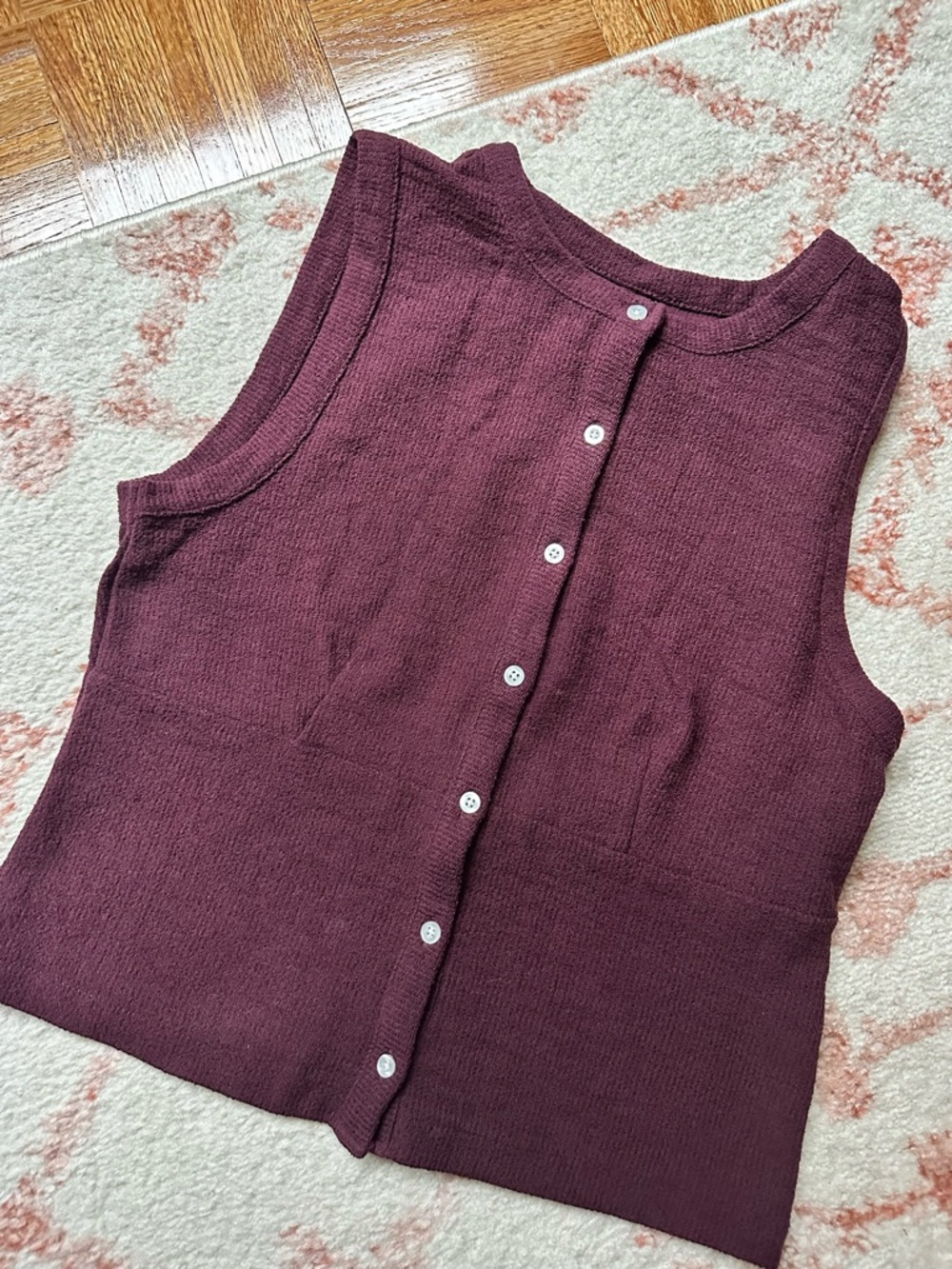 Madewell Knit Vest Tank Top Button Up Shirt